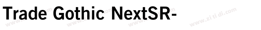 Trade Gothic NextSR字体转换